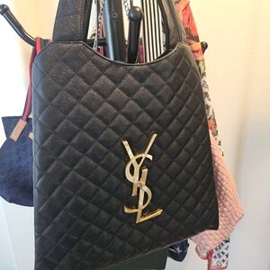 Black Bag with Gold Accents